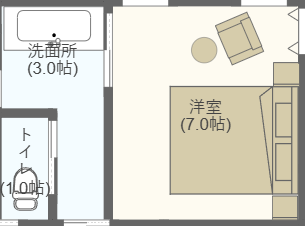 寝室トイレ位置
